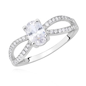 Inel argint cu pietre DiAmanti Z1367A-DIA (Argint 925‰ 1,9 g.)